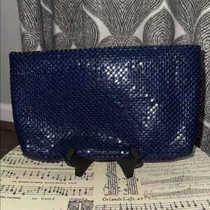 Ashley Moore Vintage Navy Metal Mesh Clutch